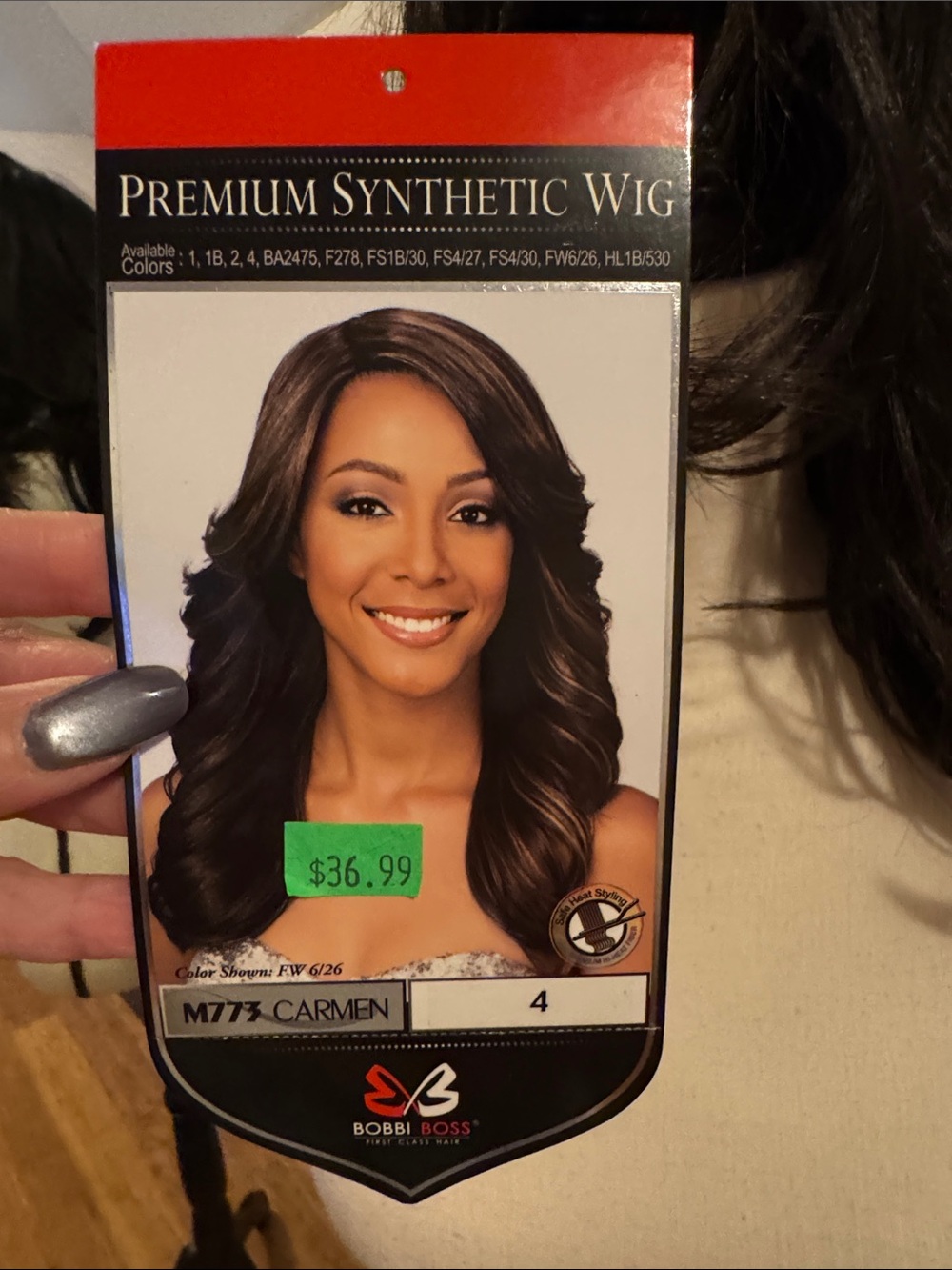 Carmen Synthetic Wig - Brown (Color 4)